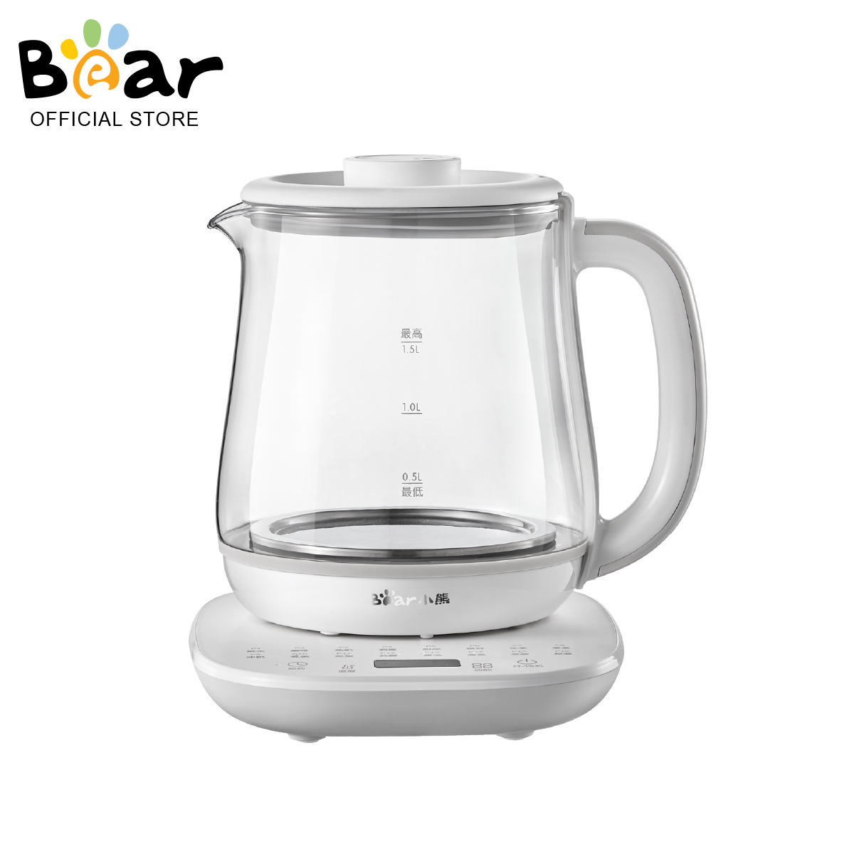 Bear Health Pot 1.5L 800W 12Hour Keep Warm 16 Preset Menus Bear