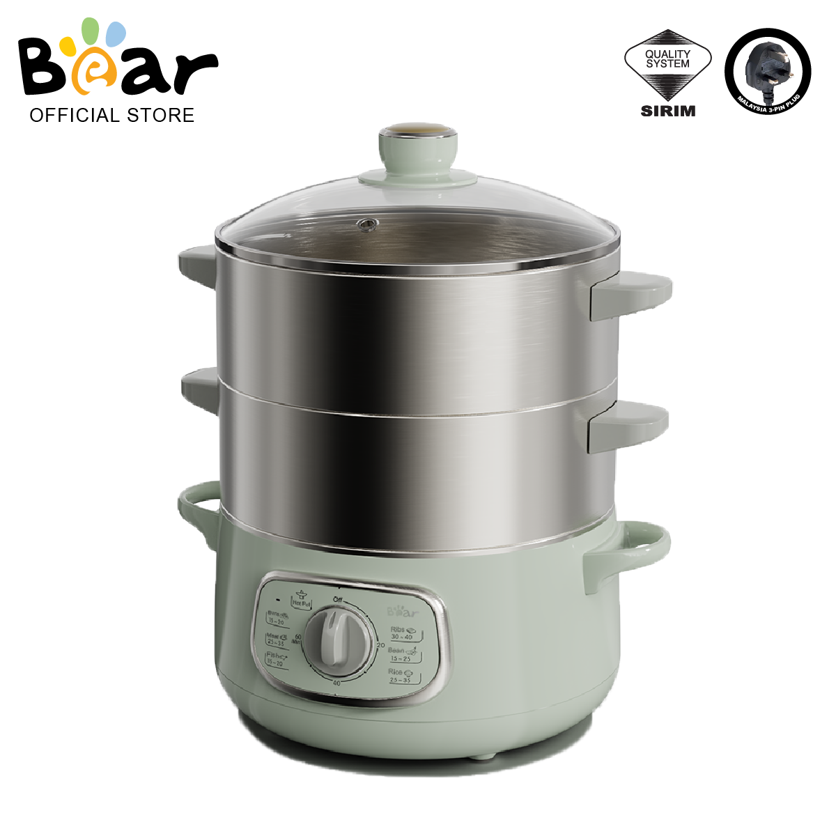 10L Food Steamer Cook, Steam, Boil, and Hot Pot Bear Malaysia